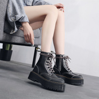 Chic Black Motorcycle Boots - Thumbnail 5