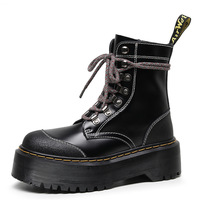 Chic Black Motorcycle Boots - Thumbnail 3