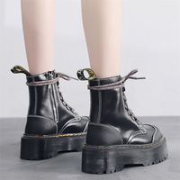 Chic Black Motorcycle Boots - Thumbnail 6