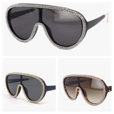 Rhinestone sunglasses-td