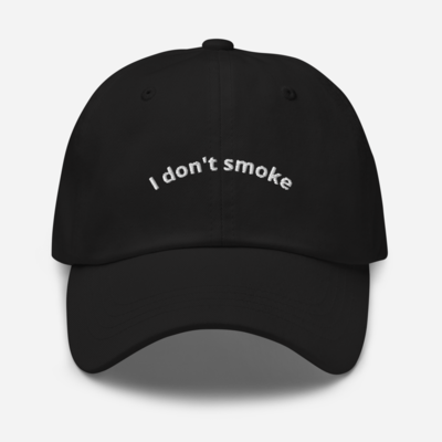 Free shipping-i don't smoke cap ( white font )  - Thumbnail 3