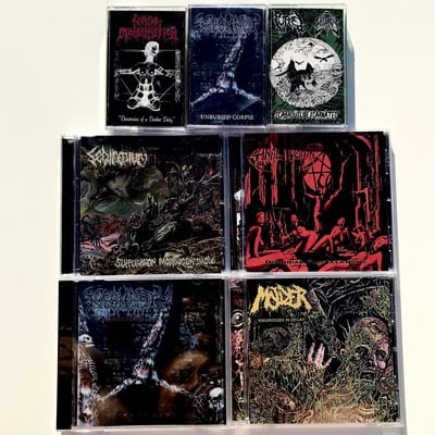 Distro cds and cassettes 