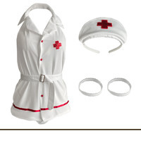 Lingerie Sexy Plus Size Nurse Uniform Temptation Bed Teasing Free Passion Pajamas Midnight Charm Suit - Thumbnail 1