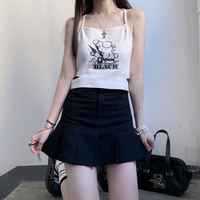 Summer Girl Cute Stylish Black Pink White New High Waist Short Skirt - Thumbnail 5