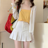 Summer Girl Cute Stylish Black Pink White New High Waist Short Skirt - Thumbnail 8