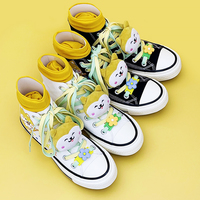 Cute Corgi Handpainted High Top Shoes  - 3colors - Thumbnail 2