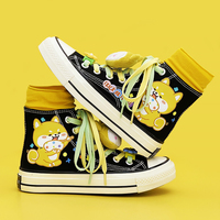 Cute Corgi Handpainted High Top Shoes  - 3colors - Thumbnail 4