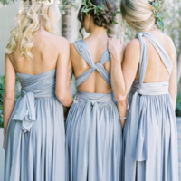 Convertible Blue Bridesmaid Dresses for Wedding Party - Thumbnail 1
