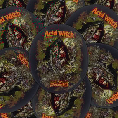 Acid witch woven patches