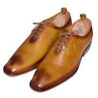 Hot Sale Customise Attractive Two Tone Shoes, Genuine Leather Brogue Toe Lace Up Derby Leather Shoes - Thumbnail 1