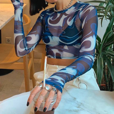 Flame illusion mesh top - Thumbnail 4