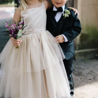 Square flower girl dresses for wedding party fgd3 - Thumbnail 2