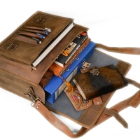 Handmade Got Leather Messenger Laptop,Bag Shoulder strip Bag   - Thumbnail 2