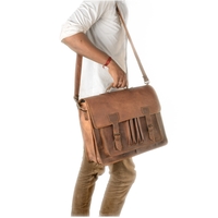 Handmade Got Leather Messenger Laptop,Bag Shoulder strip Bag   - Thumbnail 4