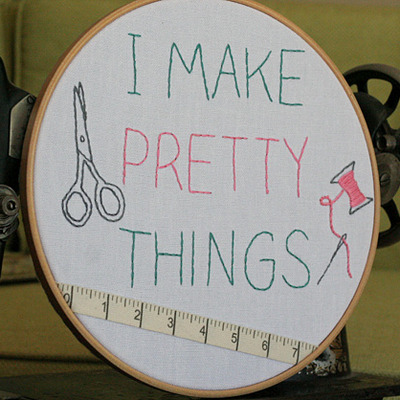 I make pretty things