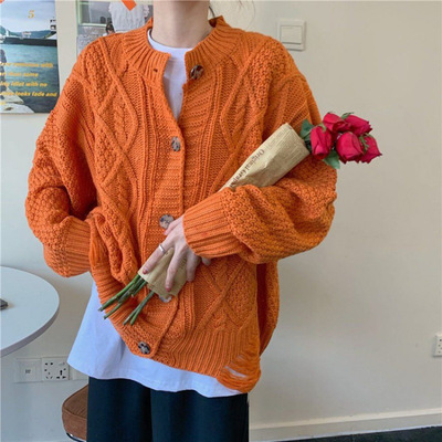 Vintage round neck cardigan - Thumbnail 3