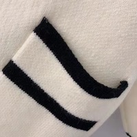 Retro Open Front Striped Cardigan - Thumbnail 5