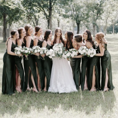 Bridesmaid dresses slit side floor length bdg3 - Thumbnail 2