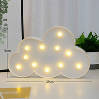 ins moon rainbow cloud room decoration princess shape led pendant light creative luminous night light dormitory decoration - Thumbnail 8