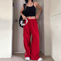 STRIPE WIDE LEG TRACK PANTS - Thumbnail 2