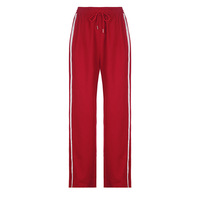 STRIPE WIDE LEG TRACK PANTS - Thumbnail 6