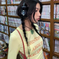 "THINKING ABOUT MACARONS LONG SLEEVE TEE - Thumbnail 1