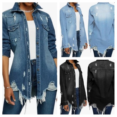 Denim Distressed Jacket - TD 
