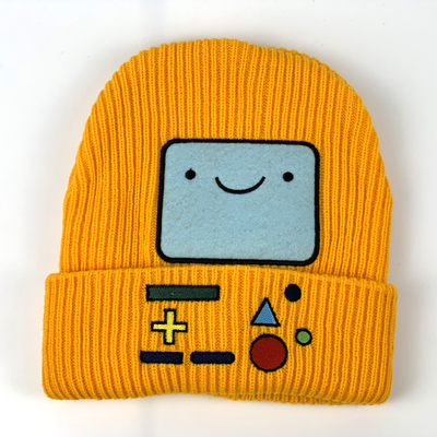 New cute game console smiley embroidery hip hop knit hat