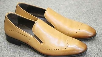 Best Attractive Tan Moccasin Slips On Loafer Leather Shoes, Handmade Christmas Gift Shoes