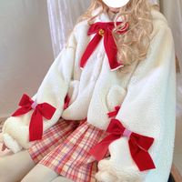 Christmas fleece antler coat - Thumbnail 2