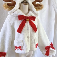 Christmas fleece antler coat - Thumbnail 4