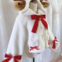 Christmas fleece antler coat - Thumbnail 5