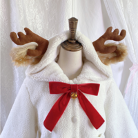 Christmas fleece antler coat - Thumbnail 7