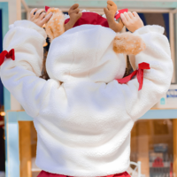 Christmas fleece antler coat - Thumbnail 9