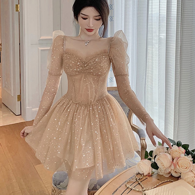 Cute tulle short prom dress homecoming dress - Thumbnail 1