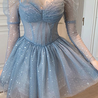 Cute tulle short prom dress homecoming dress - Thumbnail 5