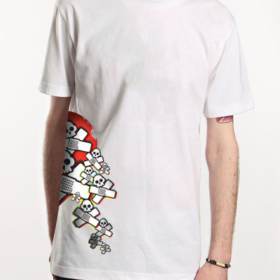 Skull tee, white