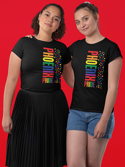 Phoenix Pride Pride Dots Womens T-shirt