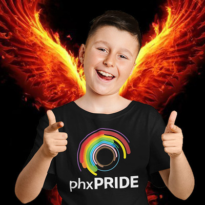 Phoenix pride logo official youth t-shirt