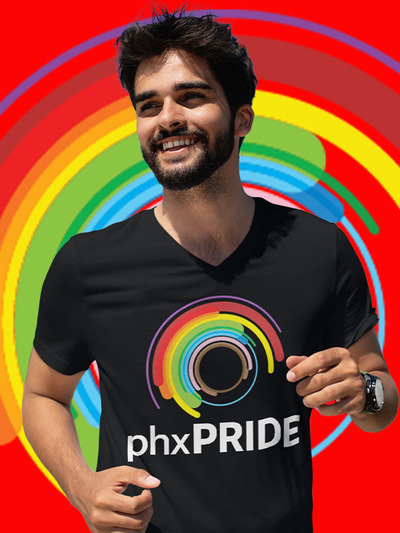 Phoenix Pride Logo Official Unisex V-neck T-shirt
