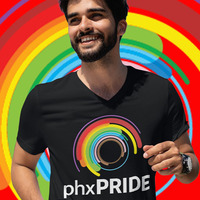 Phoenix Pride Logo Official Unisex Long Sleeve T-shirt - Thumbnail 4