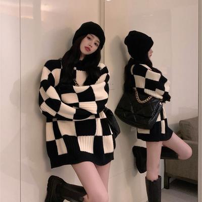 Checkerboard Sweater