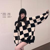 Checkerboard Sweater - Thumbnail 4