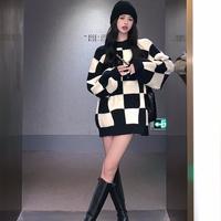 Checkerboard Sweater - Thumbnail 6