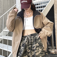 Free Shipping-VINTAGE 90s WORKER JACKET - Thumbnail 3