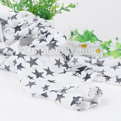 Vivi magazine recommended style five stars mixed chiffon long scarf shawl wrap