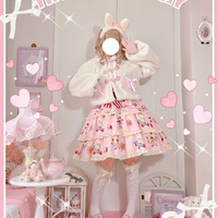 Soft Fluffy Warm Winter Cute Anime Girl Rabbit Bunny Ears Plush Coat Jacket - Thumbnail 2