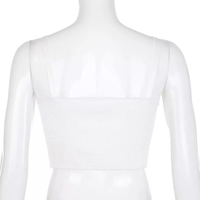 White Cherry Floral Embroidery Milkmaid Corset Top Summer Aesthetic Casual E-Girl Kawaii Korean Japanese Harajuku - Thumbnail 4