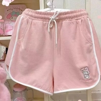 Anime High Waist Shorts Aesthetic Casual E-Girl Kawaii Korean Japanese Harajuku - Thumbnail 1