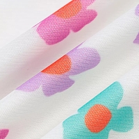 Sweet 90s Floral Mesh Mini Skirt Aesthetic Casual E-Girl Kawaii Korean Japanese Harajuku - Thumbnail 4